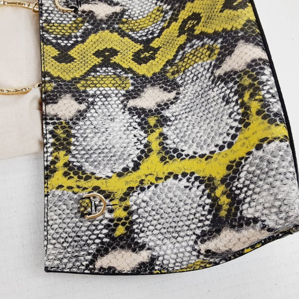 Ted Baker Large Clutch Wristlet Python Snake Leat… - image 5